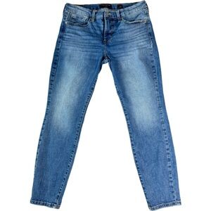 Lucky Brand women blue mid rise skinny ankle jeans size 28